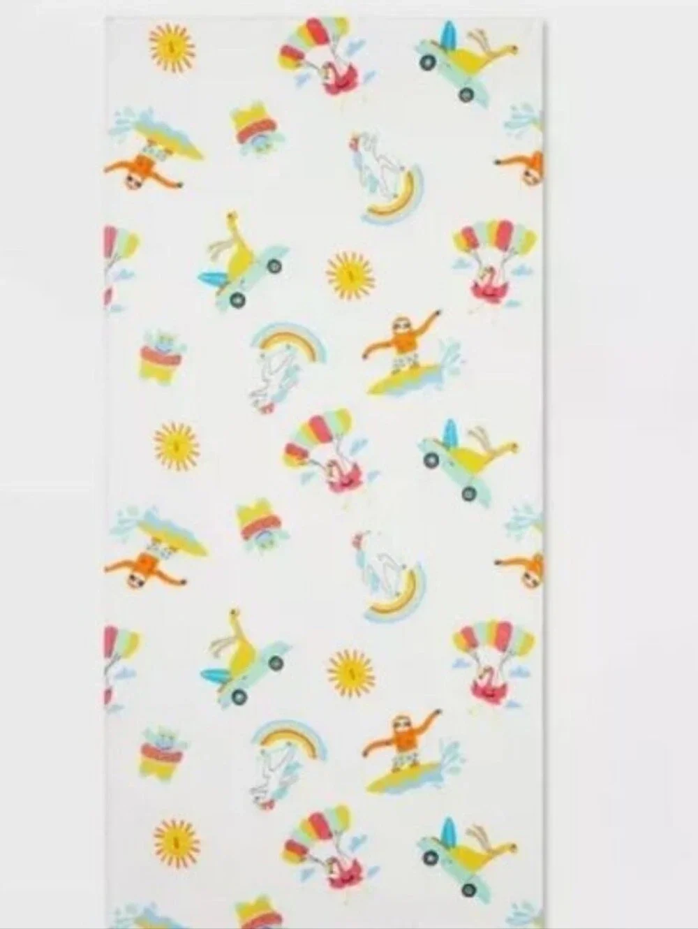 SUN SQUAD Kids Characters Beach Towel 100% Velour Cotton 58